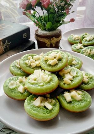 Foto resep Kue Cubit Pandan ala Keto