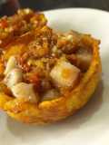 Canastas de patacon con tilapia