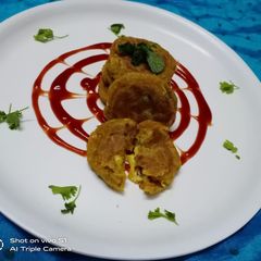 A picture of Cheese pavbhaji cutlets.