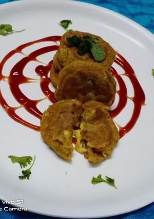A picture of Cheese pavbhaji cutlets.