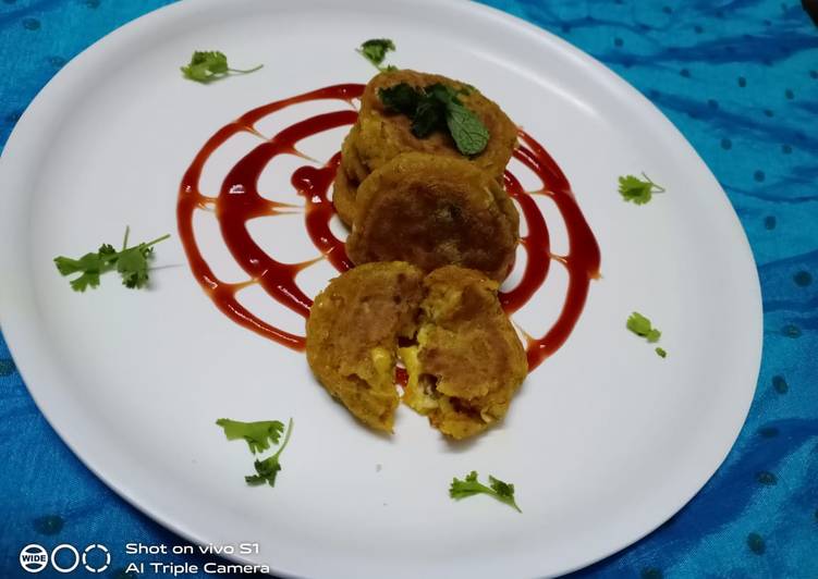 Cheese pavbhaji cutlets