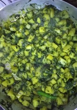 A picture of Aloo methi #my mum's recipe.