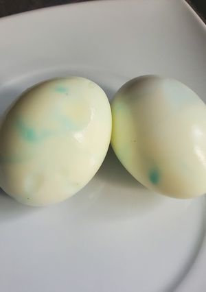 Una foto de Huevos duros de dinosaurio