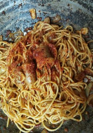 Foto resep Sphagetti Hot Tuna sosis boncabe lvl 30