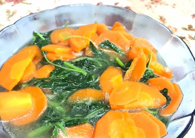 Resep Sayur Bayam Wortel Oleh Aprilia Cookpad