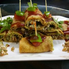 A picture of Veggies besan shots.