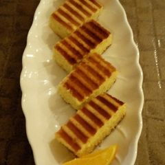 A picture of Grilled Cake#Snackrecipescontest.