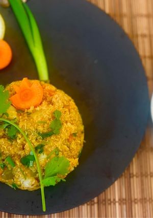 A picture of Quinoa Veg Upma❤️.