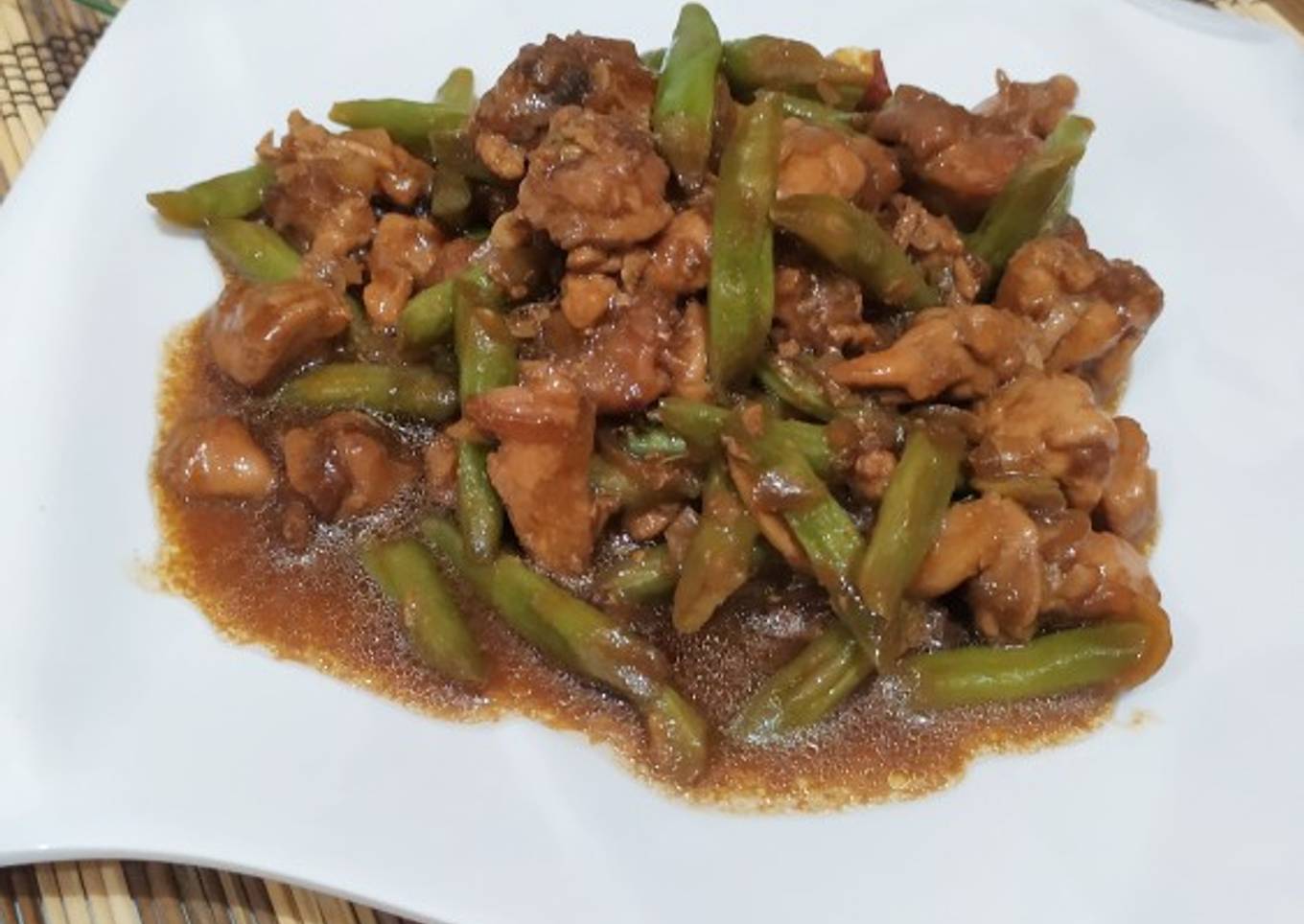 351. Tumis Buncis Ayam Fillet Saori