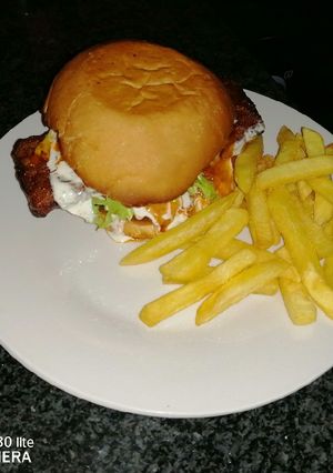 A picture of Rib burger.