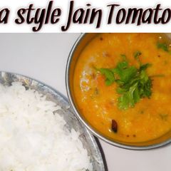 A picture of Andhra Style Jain Tomato Pappu.