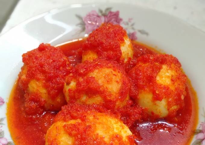 Resep: Telur Balado Simpel Ekonomis Untuk Dijual