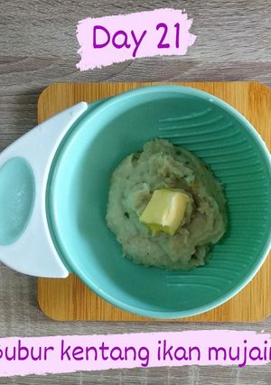 Foto resep Bubur kentang ikan mujair mpasi 6 bulan