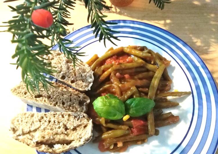 Fagiolini alla toscana rustici al pomodoro