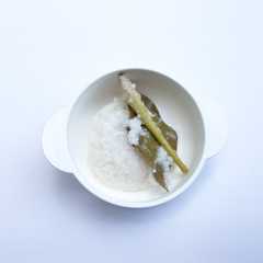 A picture of Nasi Uduk MPASI 8 bulan.