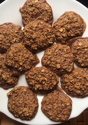 Csokis-zabpelyhes süti recept fotója
