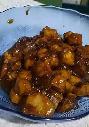 Foto resep Ayam Tempe Pedas Saus Tiram