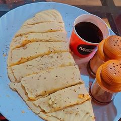 A picture of Homemade stuffed Garlic bread.