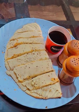 A picture of Homemade stuffed Garlic bread.