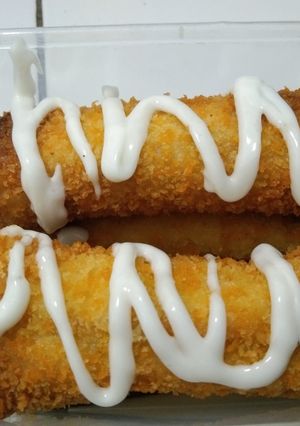Foto resep Roti crispy mayo isi sosis dan keju