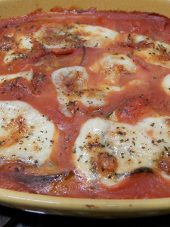 Una foto de Berenjenas a la mozzarella