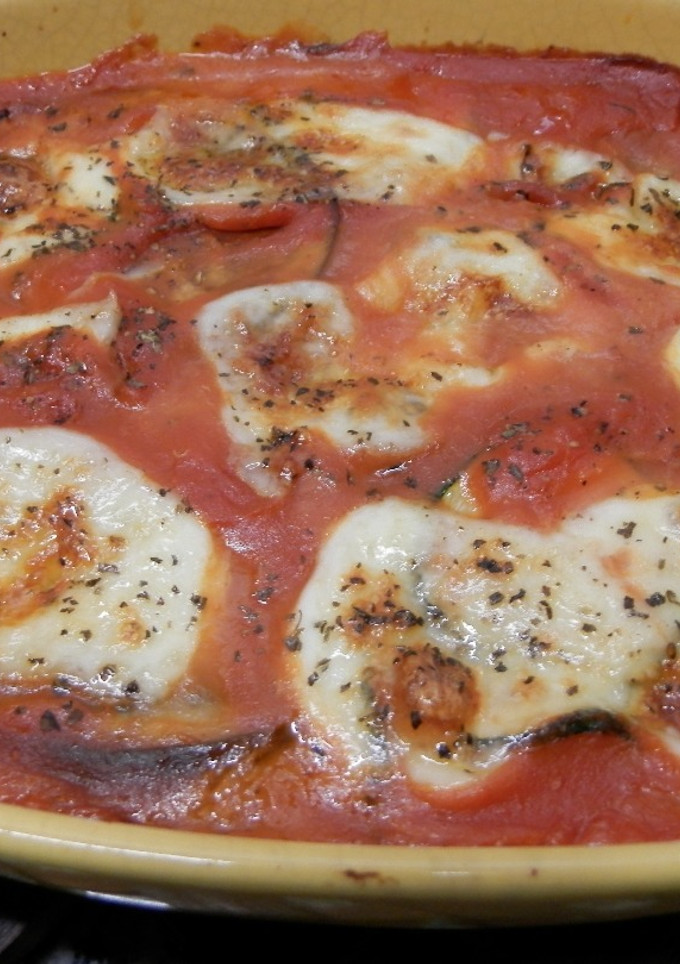 Una foto de Berenjenas a la mozzarella