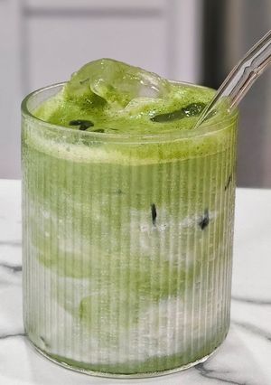 Foto resep Es Matcha Latte