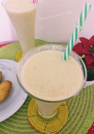 Une photo de Smoothie fraîcheur. Mangue menthe 🧊🧊