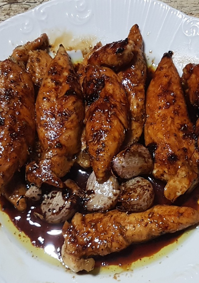 Una foto de Pollo con soja