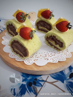 Foto resep Pandan Chiffon Roll Cake