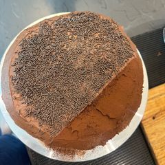 A picture of Choc, Choc and MORE Choc moist Chocolate Cake - Wowweee this is amazing - ENJOY :P.