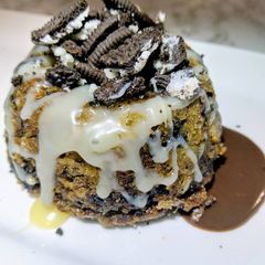 A picture of Oreo banana bread.