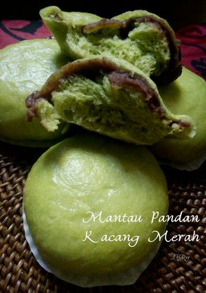 Foto resep Mantau Pandan Kacang Merah