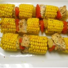 A picture of Chicken & Sweetcorn Kebabs.