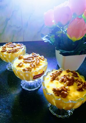 ওয়ালনাট কাস্টার্ড (walnut custard recipe in bengali) রেসিপির প্রধান ছবি