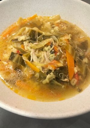 Una foto de Yatekomo español o sopa de fideos 🤣🤣