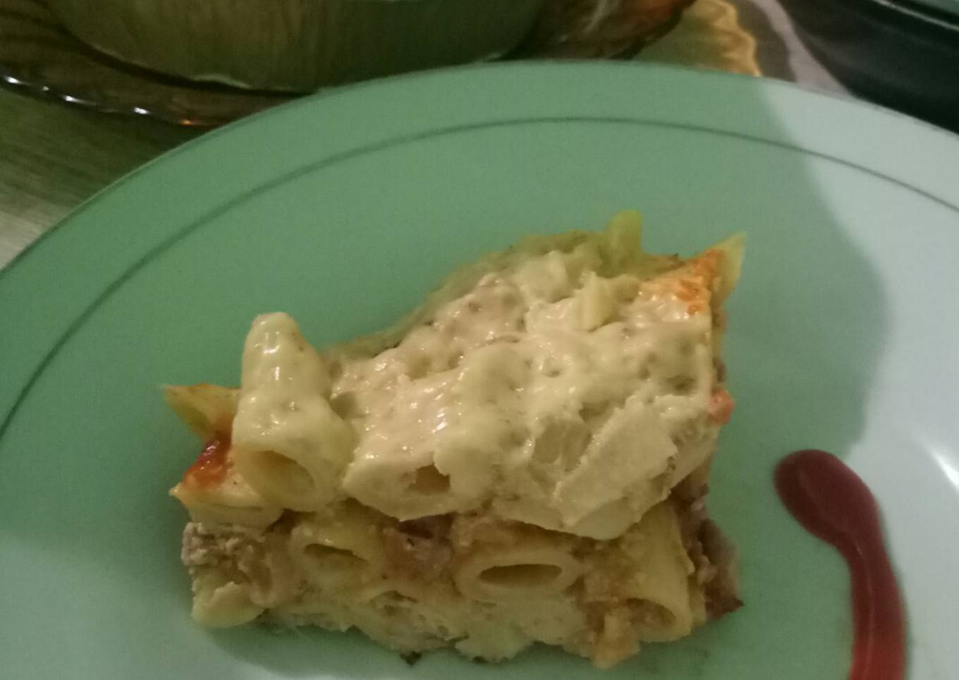 Pasta kukus panggang alias macaroni schotel