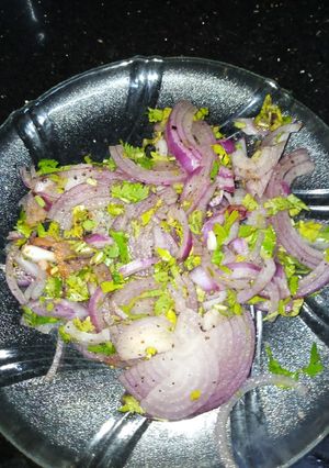 A picture of Turkish Onion Salad.