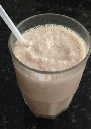 Una foto de Frappé de café ☕ y chocolate 🍫
