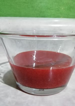 Una foto de Coulis de fresa
