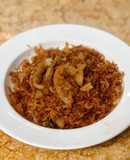 Tép khô rang tóp mỡ