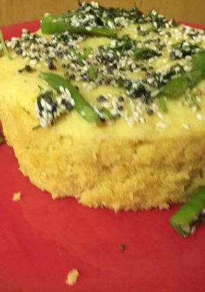 A picture of Chana Dal Dhokla.
