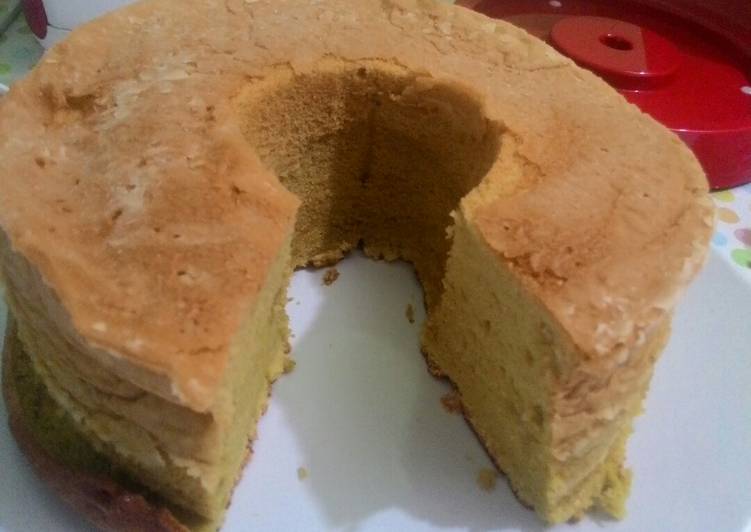 Langkah Menyiapkan Cake putih telur all in one simple yang nikmat