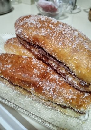 Una foto de Pepitos rellenos de Nutella