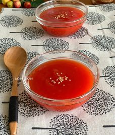 nấu bột sắn thịt