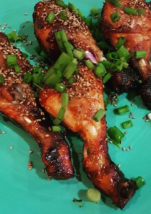 蜜糖叉烧味烤鸡腿 的食譜成品照片