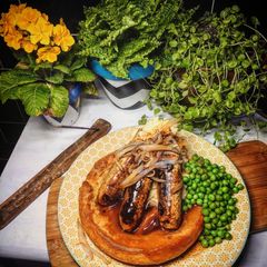 A picture of Vegan aquafaba Yorkshire pudding.