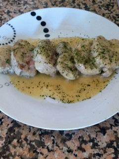 Una foto de Solomillo de cerdo en salsa de manzana