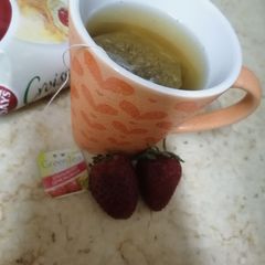 A picture of Strawberry Lemon grass Tea☕.
