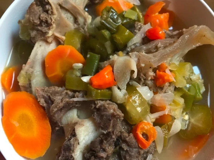 Langkah Mudah untuk Menyiapkan Resep Asem asem (aseman) tulang sapi yang Menggugah Selera